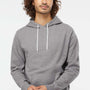 Independent Trading Company Mens Hooded Sweatshirt Hoodie w/ Pouch Pocket - Heather Gunmetal Grey