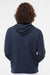 Independent Trading Company AFX90UN Mens Hooded Sweatshirt Hoodie w/ Pouch Pocket Slate Blue Model Back