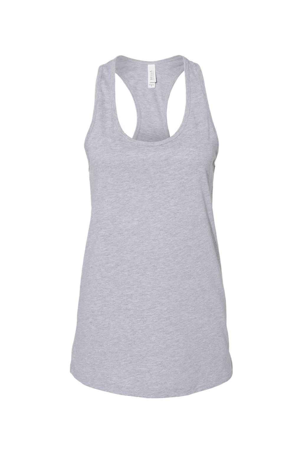 Bella + Canvas BC6008/6008 Womens Jersey Tank Top Heather Grey Flat Front