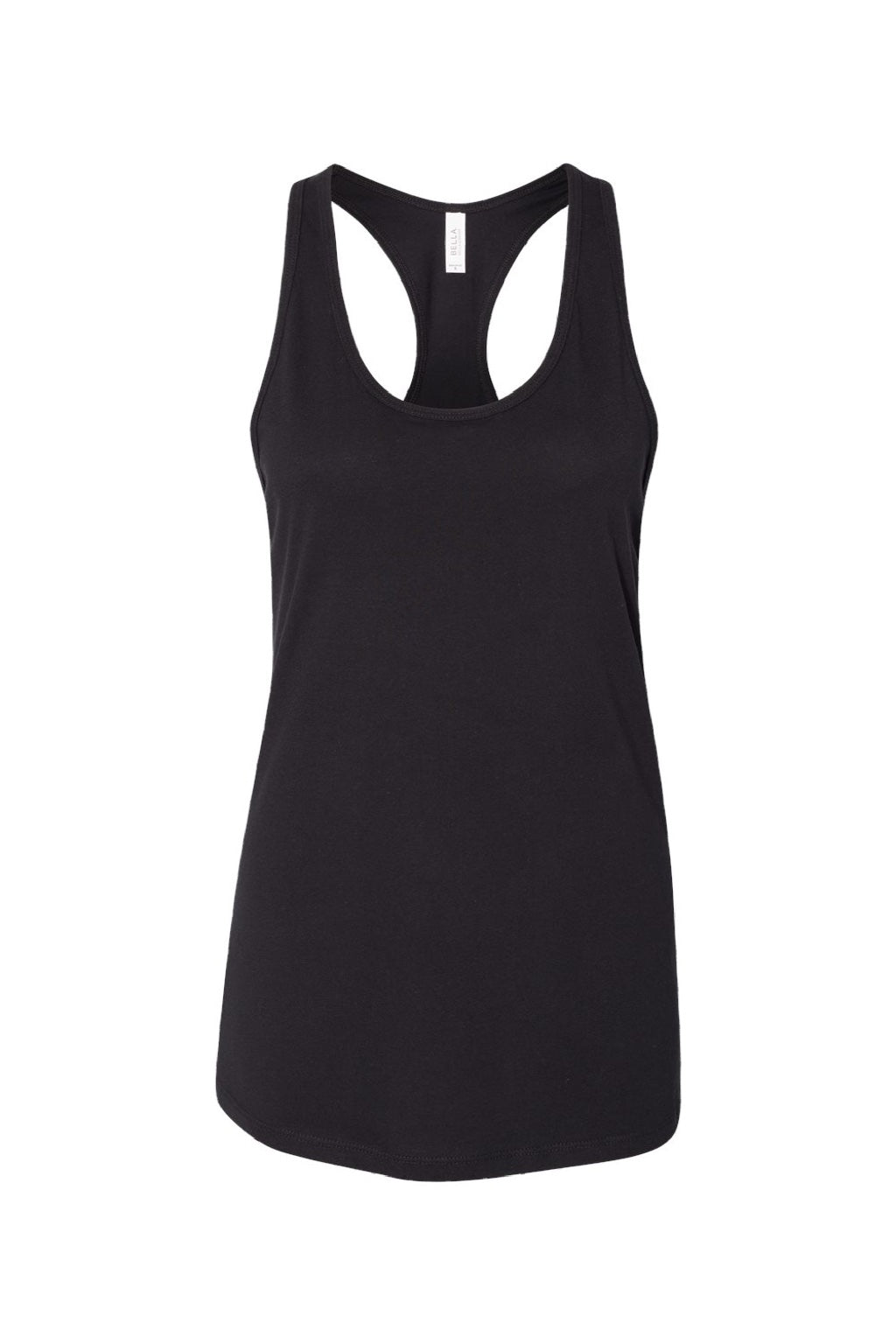 Bella + Canvas BC6008/6008 Womens Jersey Tank Top Black Flat Front