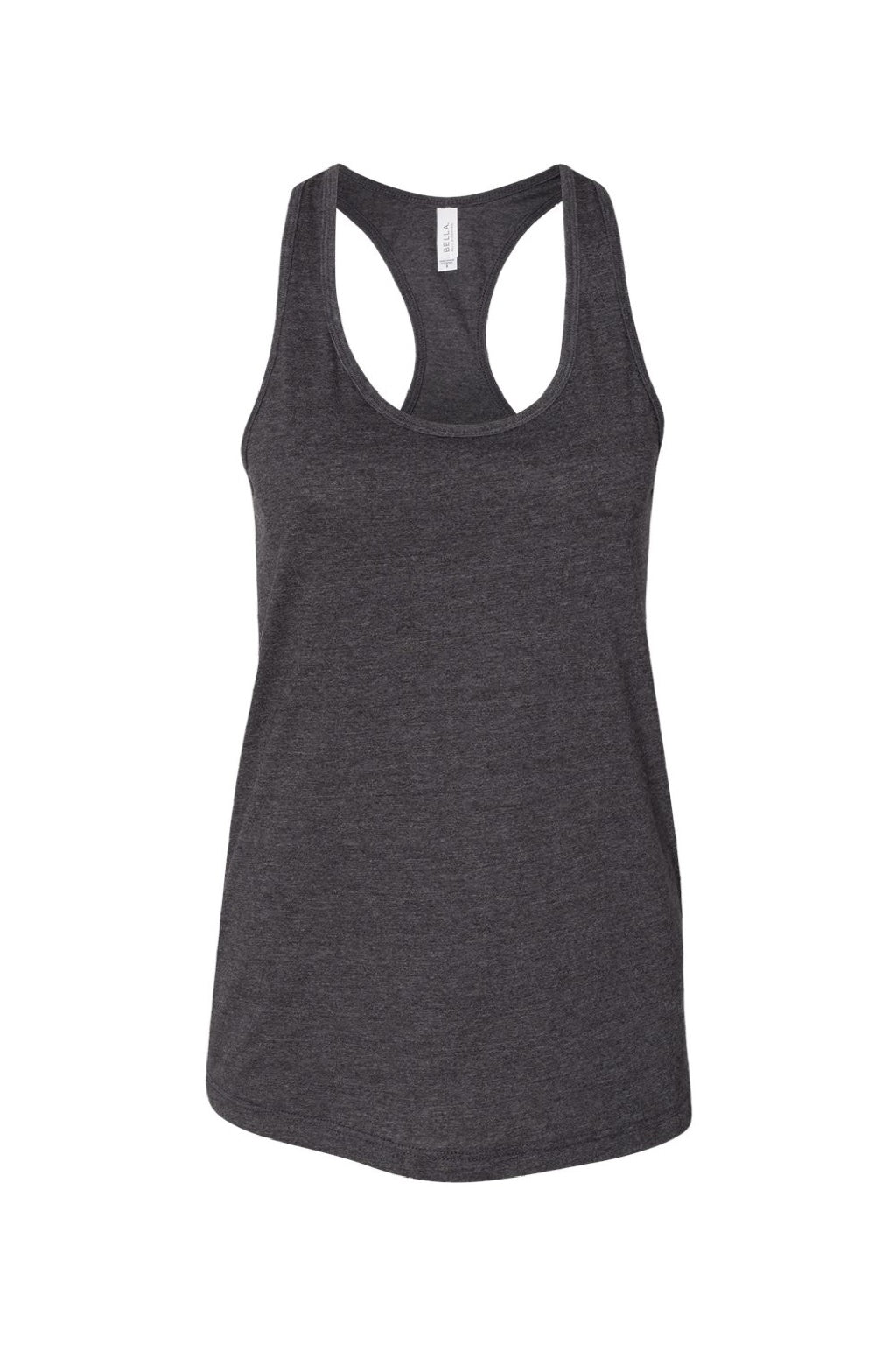 Bella + Canvas BC6008/6008 Womens Jersey Tank Top Heather Dark Grey Flat Front