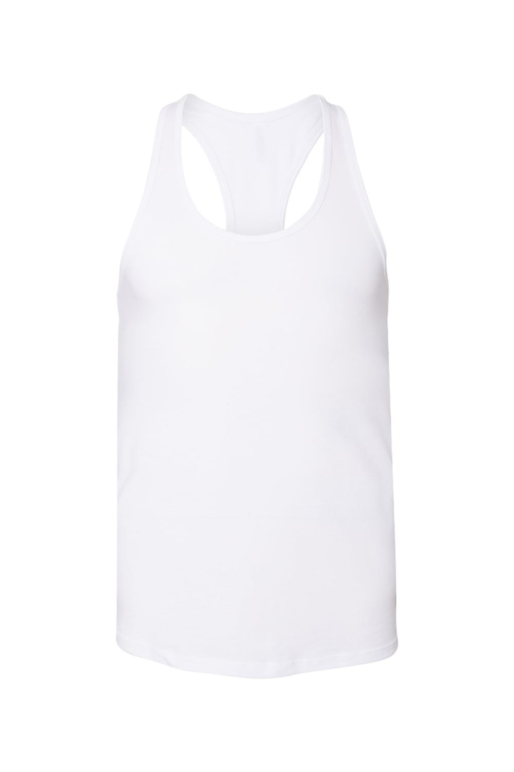 Bella + Canvas BC6008/6008 Womens Jersey Tank Top White Flat Front