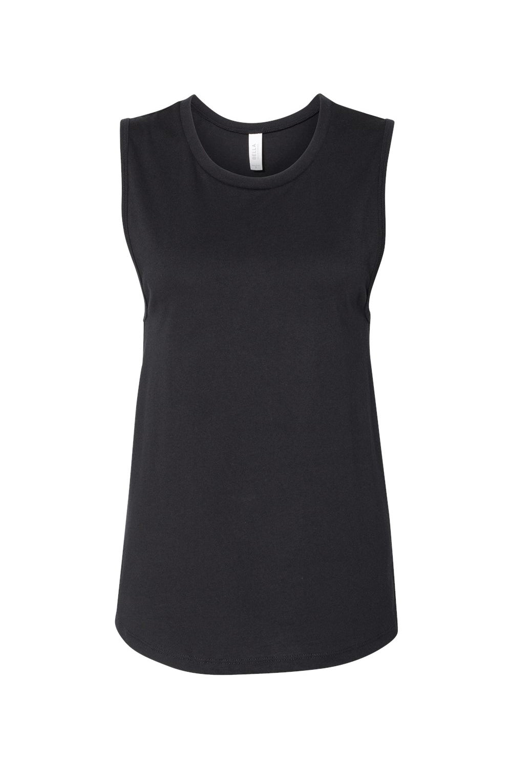 Bella + Canvas BC6003/B6003/6003 Womens Jersey Muscle Tank Top Black Flat Front