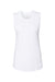Bella + Canvas BC6003/6003 Womens Jersey Muscle Tank Top White Flat Front