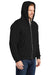 CornerStone CS625 Mens Water Resistant Fleece Full Zip Hooded Sweatshirt Hoodie w/ Pockets Black Model 3q
