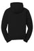CornerStone CS625 Mens Water Resistant Fleece Full Zip Hooded Sweatshirt Hoodie w/ Pockets Black Flat Back