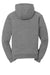 CornerStone CS625 Mens Water Resistant Fleece Full Zip Hooded Sweatshirt Hoodie w/ Pockets Grey Flat Back