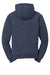 CornerStone CS625 Mens Water Resistant Fleece Full Zip Hooded Sweatshirt Hoodie w/ Pockets Navy Blue Flat Back