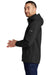 Eddie Bauer EB536 Mens Water Resistant Full Zip Hooded Jacket Black Model Side