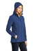 Eddie Bauer EB537 Womens Water Resistant Full Zip Hooded Jacket Admiral Blue Model 3Q