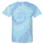 Dyenomite Mens Spiral Tie Dyed Short Sleeve Crewneck T-Shirt - Wildflower - NEW