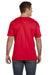LAT 6901 Mens Fine Jersey Short Sleeve Crewneck T-Shirt Red Model Back