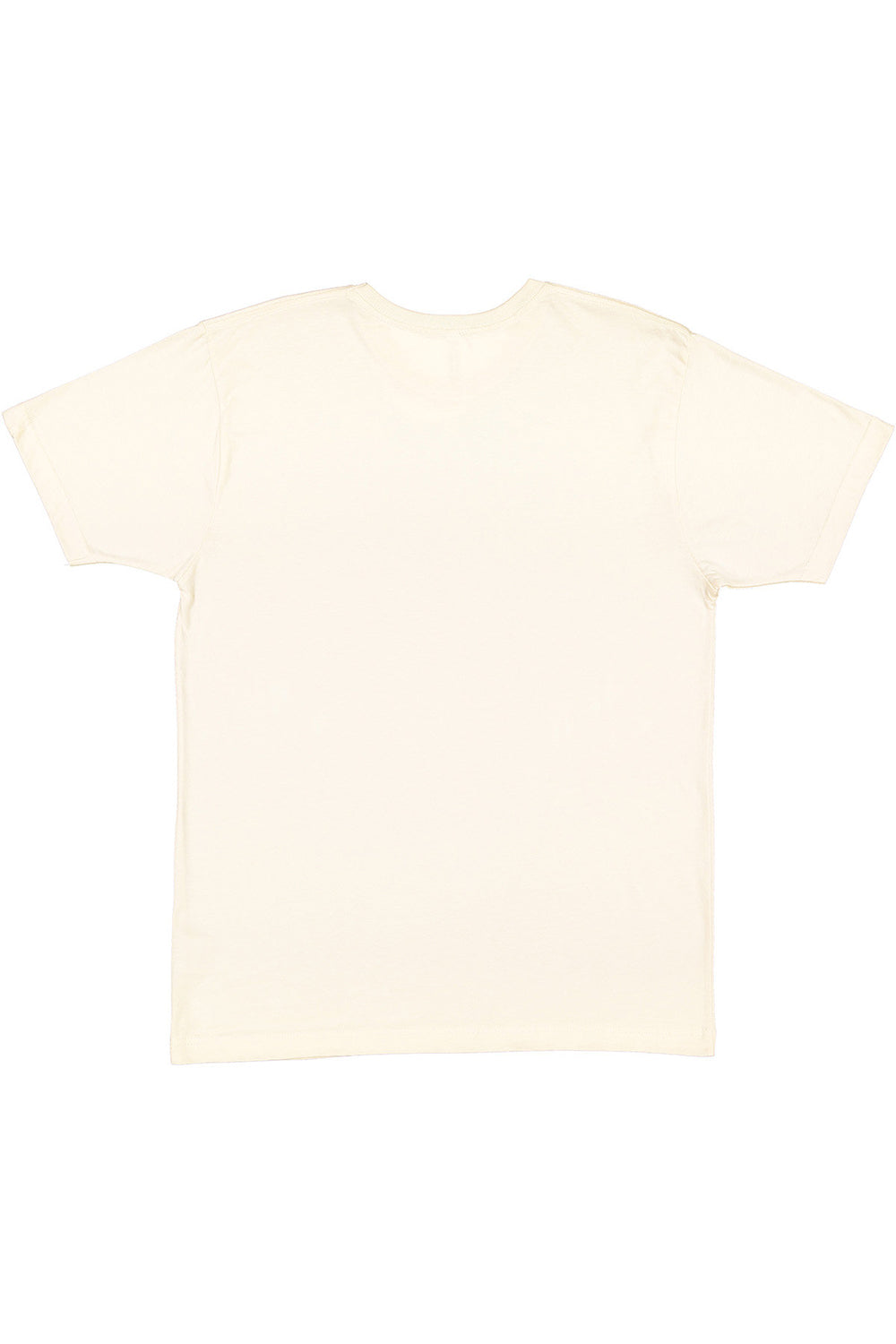 LAT 6901 Mens Fine Jersey Short Sleeve Crewneck T-Shirt Natural Flat Back