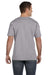 LAT 6901 Mens Fine Jersey Short Sleeve Crewneck T-Shirt Heather Grey Model Back