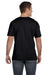 LAT 6901 Mens Fine Jersey Short Sleeve Crewneck T-Shirt Black Model Back