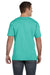 LAT 6901 Mens Fine Jersey Short Sleeve Crewneck T-Shirt Caribbean Blue Model Back