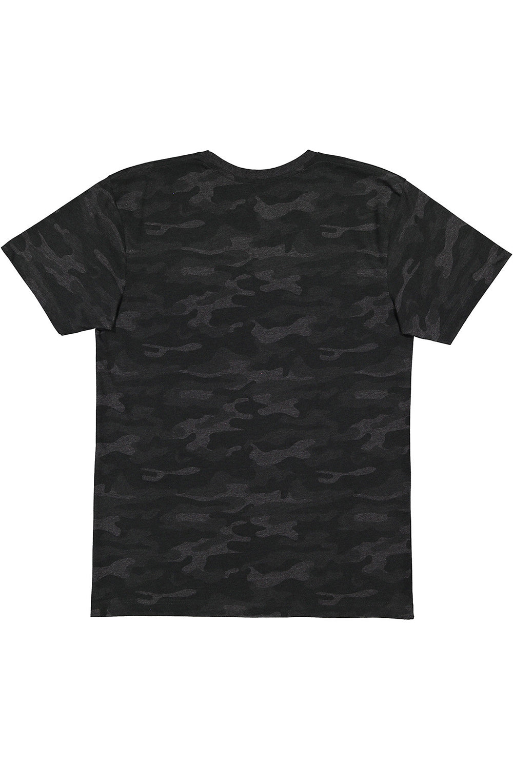 LAT 6901 Mens Fine Jersey Short Sleeve Crewneck T-Shirt Storm Camo Flat Back