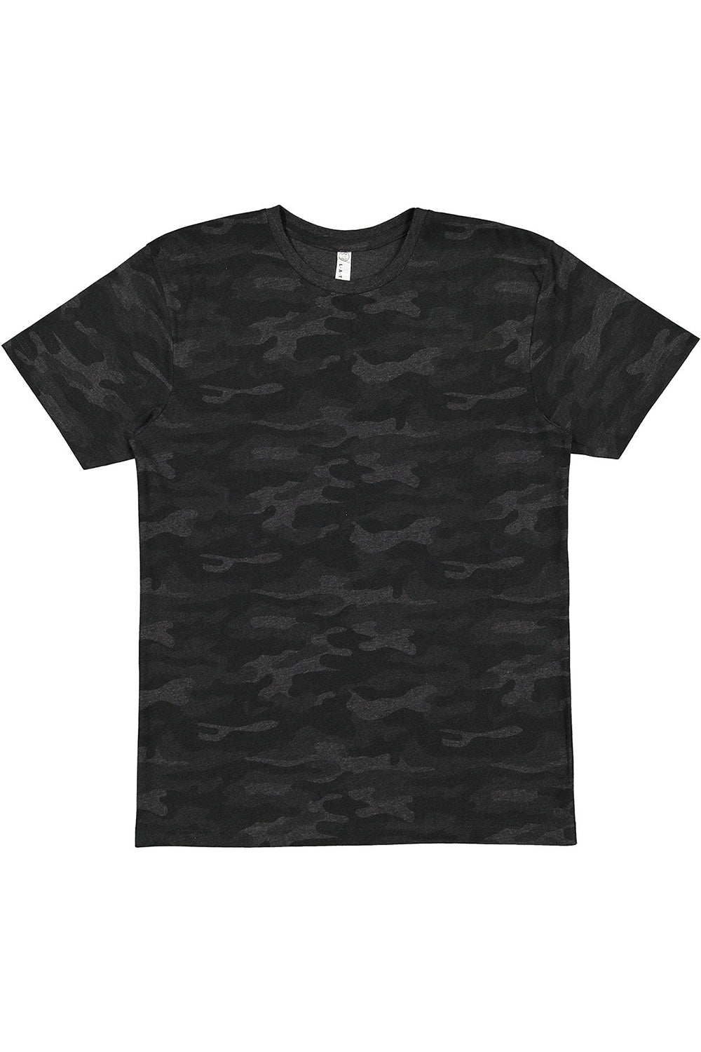 LAT 6901 Mens Fine Jersey Short Sleeve Crewneck T-Shirt Storm Camo Flat Front