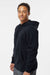 Augusta Sportswear 5414 Mens Fleece Hooded Sweatshirt Hoodie Black Model Side