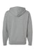 Augusta Sportswear 5414 Mens Fleece Hooded Sweatshirt Hoodie Heather Charcoal Grey Flat Back