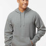 Augusta Sportswear Mens Fleece Hooded Sweatshirt Hoodie - Heather Charcoal Grey - NEW