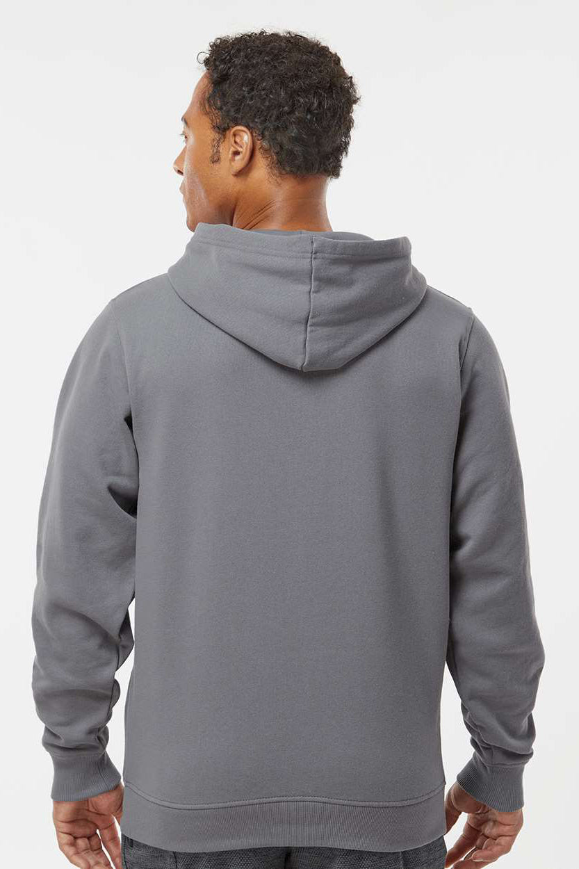 Augusta Sportswear 5414 Mens Fleece Hooded Sweatshirt Hoodie Graphite Grey Model Back