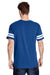 LAT 6937 Mens Fine Jersey Short Sleeve Crewneck T-Shirt Vintage Royal Blue/White Model Back
