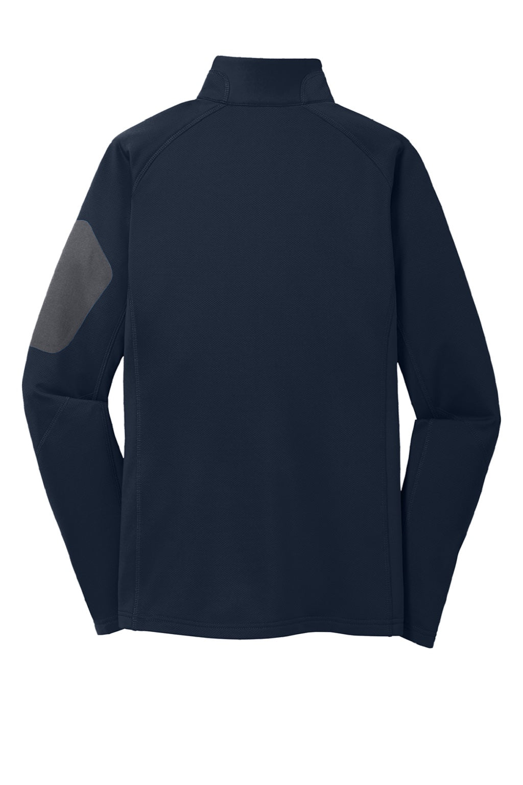 Eddie Bauer EB235 Womens Performance Fleece 1/4 Zip Sweatshirt w/ Pocket River Navy Blue Flat Back