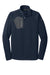 Eddie Bauer EB234 Mens Performance Fleece 1/4 Zip Sweatshirt River Navy Blue Flat Front