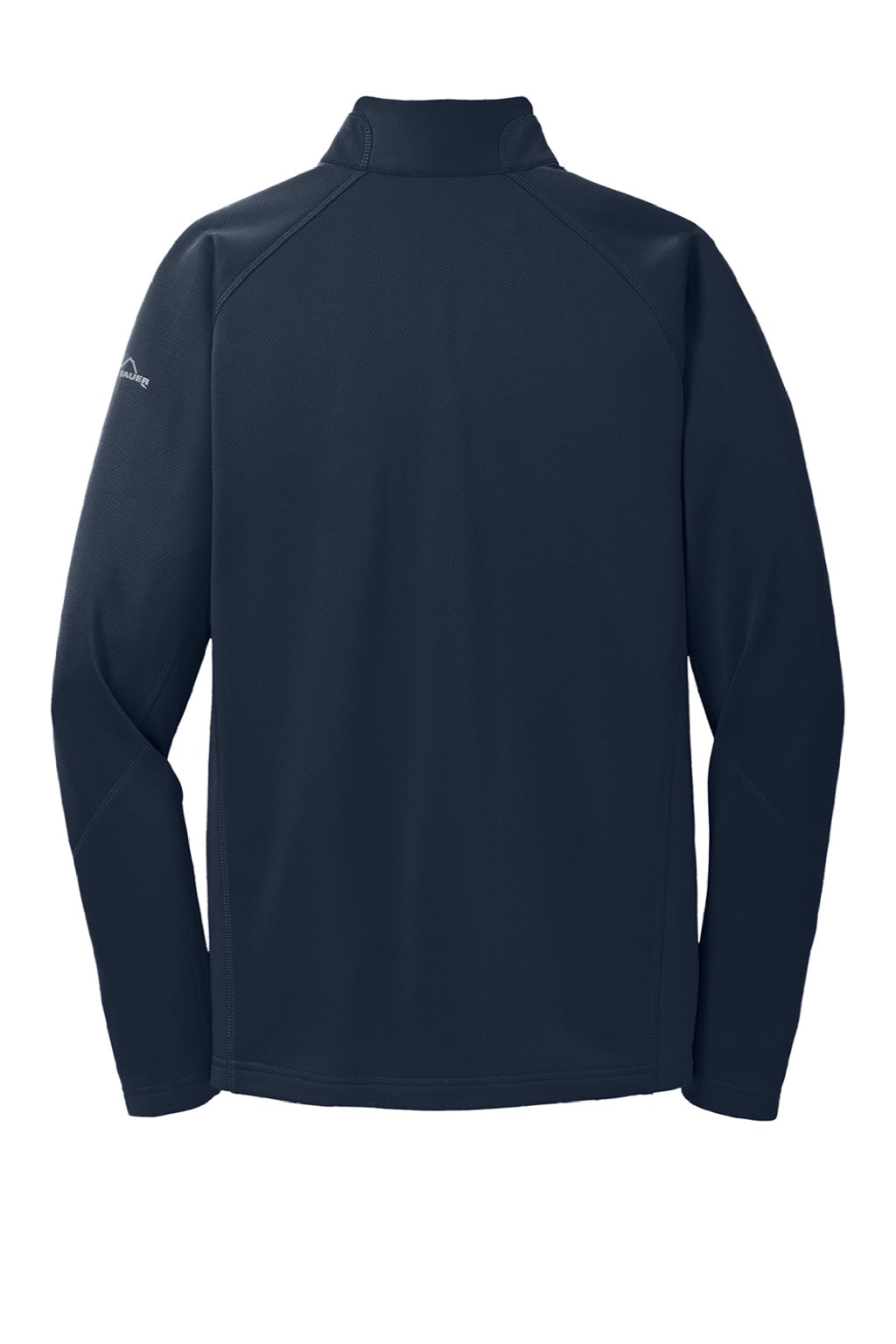 Eddie Bauer EB234 Mens Performance Fleece 1/4 Zip Sweatshirt w/ Pocket River Navy Blue Flat Back