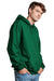 Russell Athletic 695HBM Mens Dri-Power Moisture Wicking Hooded Sweatshirt Hoodie w/ Pouch Pocket Dark Green Model Side