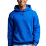 Russell Athletic Mens Dri-Power Moisture Wicking Hooded Sweatshirt Hoodie w/ Pouch Pocket - Royal Blue