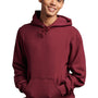 Russell Athletic Mens Dri-Power Moisture Wicking Hooded Sweatshirt Hoodie w/ Pouch Pocket - Maroon - Closeout