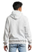 Russell Athletic 695HBM Mens Dri-Power Moisture Wicking Hooded Sweatshirt Hoodie w/ Pouch Pocket White Model Back