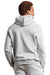 Russell Athletic 695HBM Mens Dri-Power Moisture Wicking Hooded Sweatshirt Hoodie w/ Pouch Pocket Ash Grey Model Back