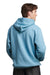 Russell Athletic 695HBM Mens Dri-Power Moisture Wicking Hooded Sweatshirt Hoodie w/ Pouch Pocket Arctic Blue Model Back