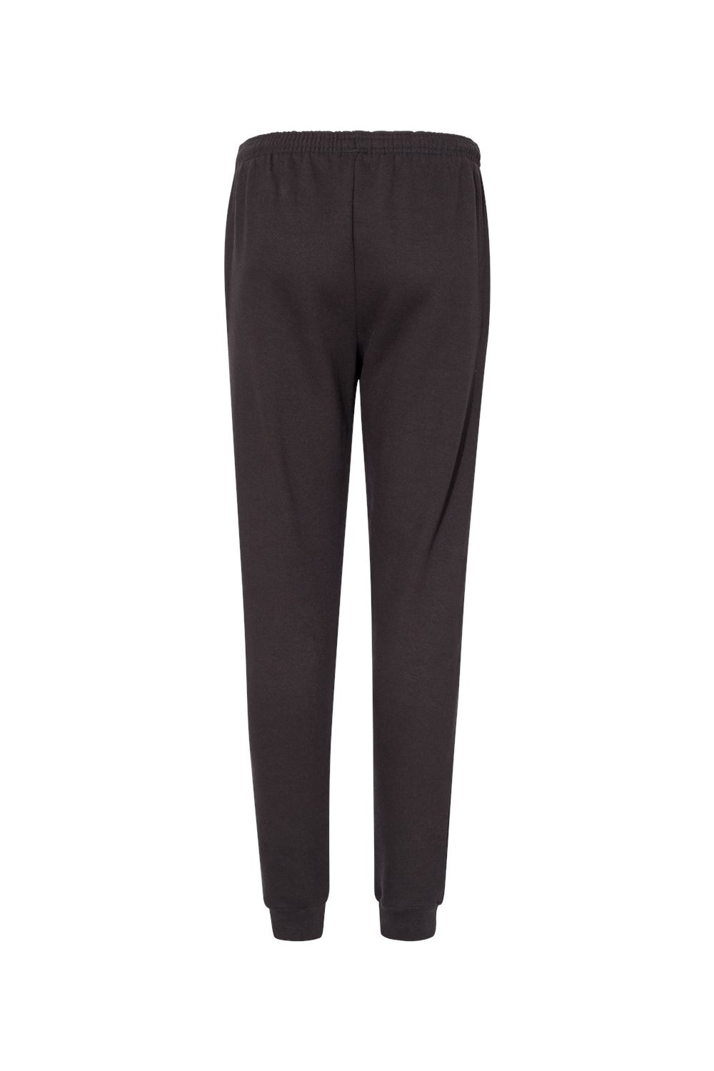 Badger 1215 Mens Athletic Fleece Jogger Sweatpants w/ Pockets Black Flat Back