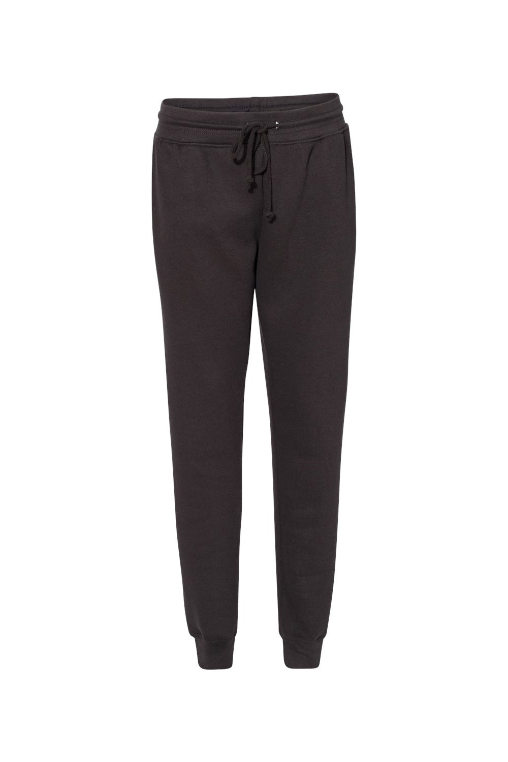 Badger 1216 Womens Athletic Fleece Jogger Sweatpants w/ Pockets Black Flat Front