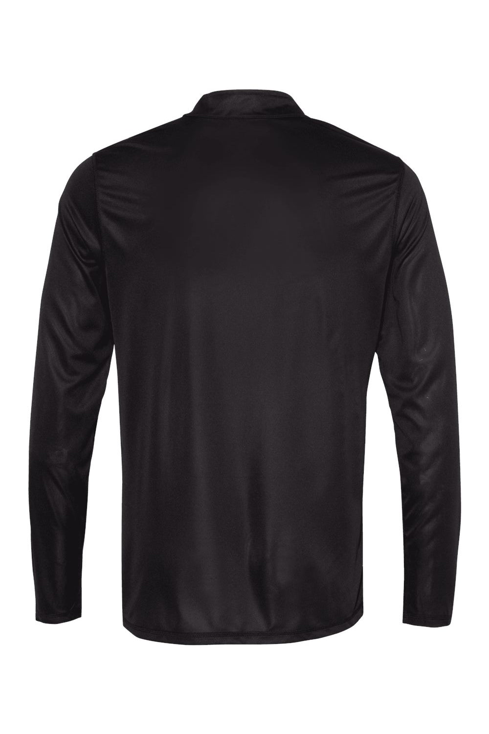 Augusta Sportswear 2785 Mens Attain Performance Moisture Wicking 1/4 Zip Pullover Black Flat Back