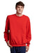 Russell Athletic 698HBM Mens Dri-Power Moisture Wicking Crewneck Sweatshirt True Red Model Front