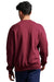 Russell Athletic 698HBM Mens Dri-Power Moisture Wicking Crewneck Sweatshirt Maroon Model Back