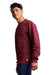 Russell Athletic 698HBM Mens Dri-Power Moisture Wicking Crewneck Sweatshirt Maroon Model Side