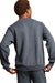 Russell Athletic 698HBM Mens Dri-Power Moisture Wicking Crewneck Sweatshirt Heather Black Model Back