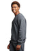 Russell Athletic 698HBM Mens Dri-Power Moisture Wicking Crewneck Sweatshirt Heather Black Model Side