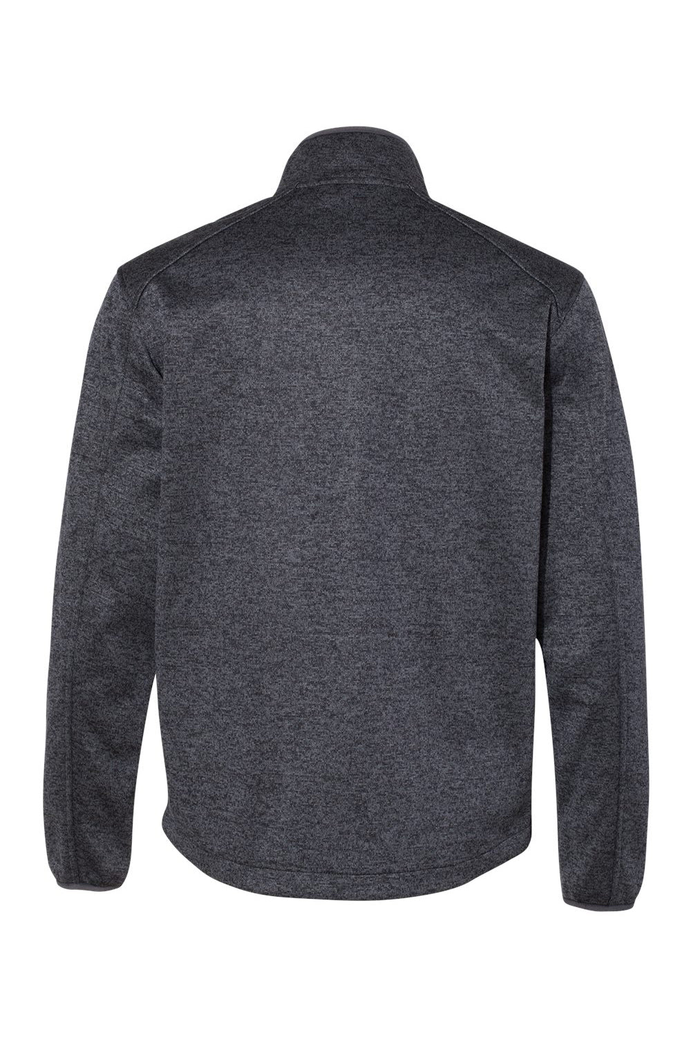 Dri Duck 5316 Mens Atlas Sweater Fleece Full Zip Jacket Charcoal Grey Flat Back