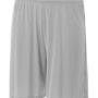 A4 Mens Moisture Wicking Performance Shorts - Silver Grey