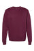 Independent Trading Company SS3000 Mens Crewneck Sweatshirt Maroon Flat Front