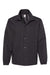 Independent Trading Company EXP99CNB Mens Water Resistant Snap Down Coaches Jacket Black/Black Flat Front