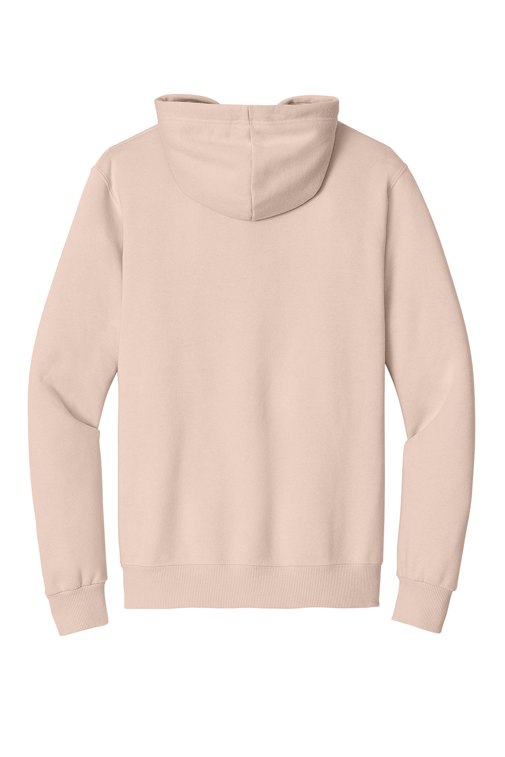 Jerzees 700M/700MR Mens Eco Premium Moisture Wicking Hooded Sweatshirt Hoodie w/ Pouch Pocket Blush Pink Flat Back