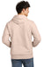 Jerzees 700M/700MR Mens Eco Premium Moisture Wicking Hooded Sweatshirt Hoodie w/ Pouch Pocket Blush Pink Model Back